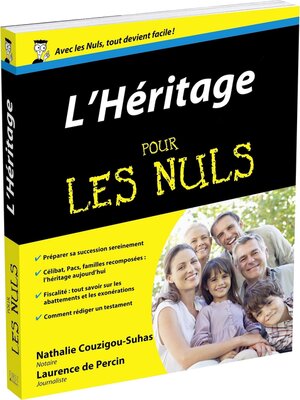 cover image of Héritage pour les Nuls (L')